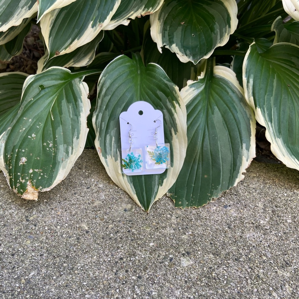 Handmade resin earrings